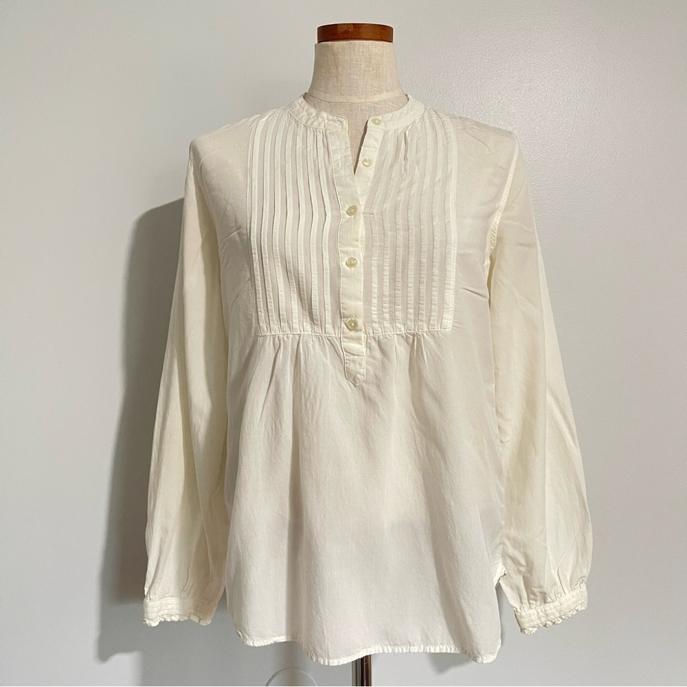 Anthropologie Birds of Paradis by Trovata White button shirt Small preowned